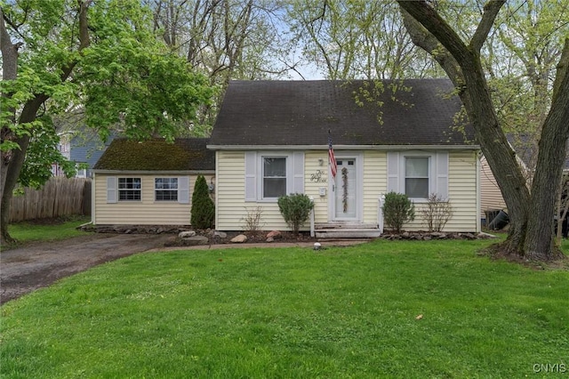 view of new england style home