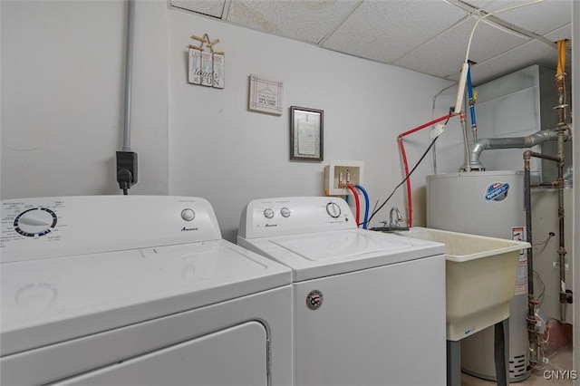 washroom featuring independent washer and dryer
