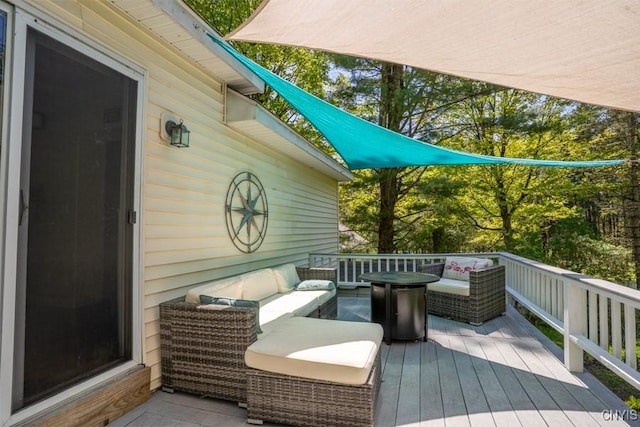 7735 Coates Rd N, Trenton, NY 13354 - deck with an outdoor hangout area
