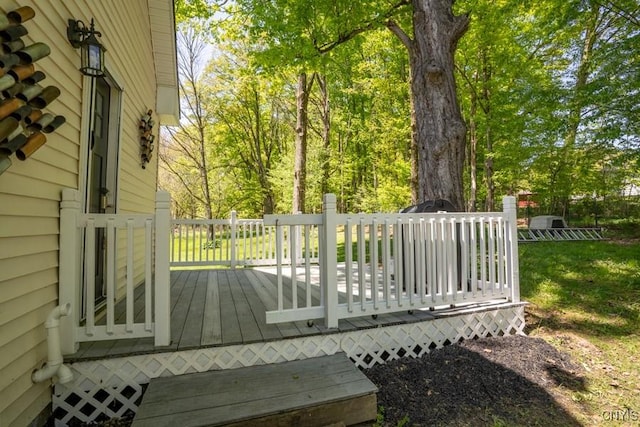 7735 Coates Rd N, Trenton, NY 13354 - view of wooden terrace