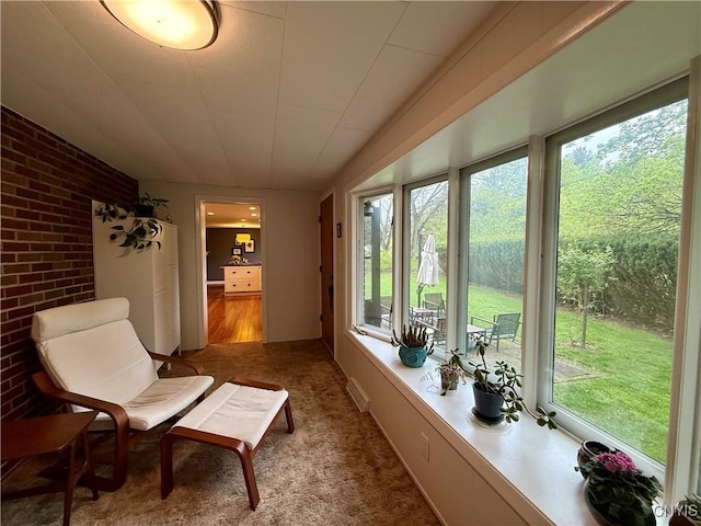 sunroom / solarium with plenty of natural light