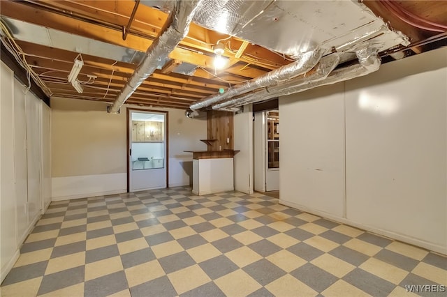353 Campbell Rd, Sweden, NY 14420 - basement featuring tile patterned floors