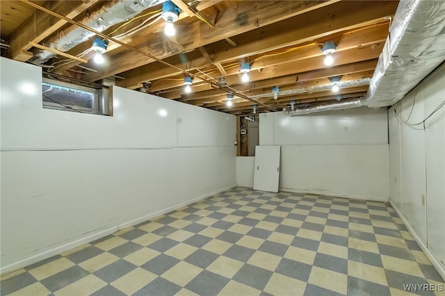 353 Campbell Rd, Sweden, NY 14420 - unfinished below grade area featuring tile patterned floors