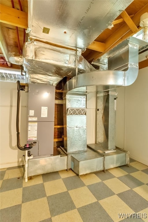 353 Campbell Rd, Sweden, NY 14420 - unfinished basement with tile patterned floors