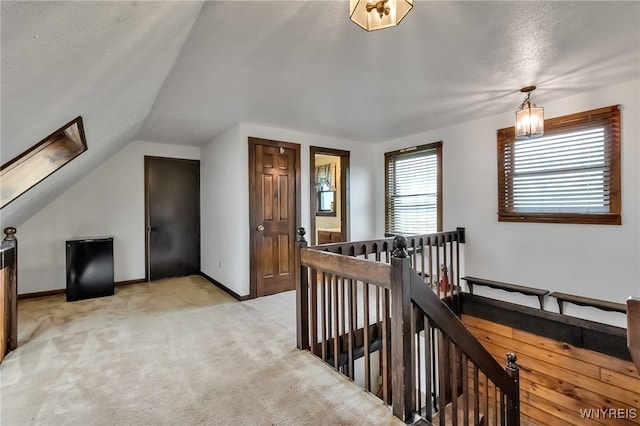 353 Campbell Rd, Sweden, NY 14420 - bonus room with light colored carpet, lofted ceiling, and baseboards