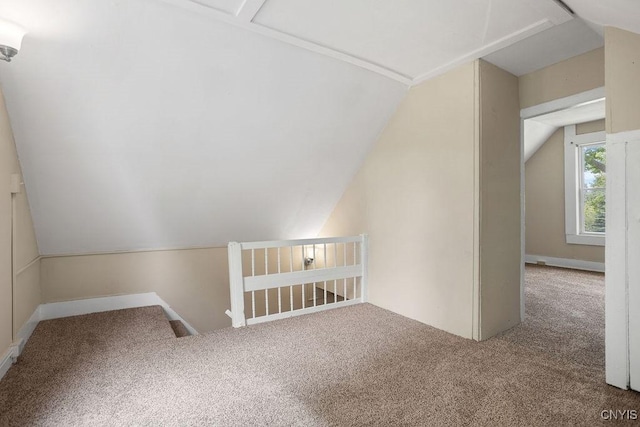 6 E 6th St, Oswego-City, NY 13126 - additional living space with vaulted ceiling and carpet floors