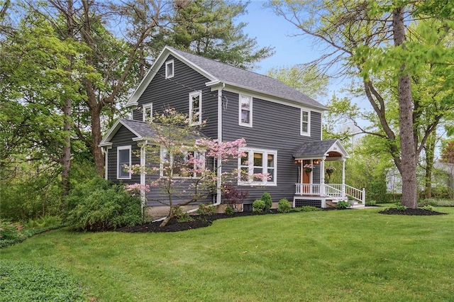 314 Hamilton St, Benton, NY 14527 - view of front of property with a front yard and roof with shingles