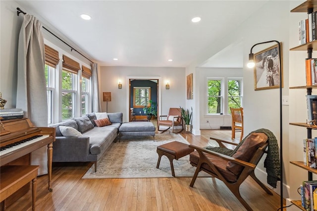 314 Hamilton St, Benton, NY 14527 - living room featuring light wood-style flooring and recessed lighting