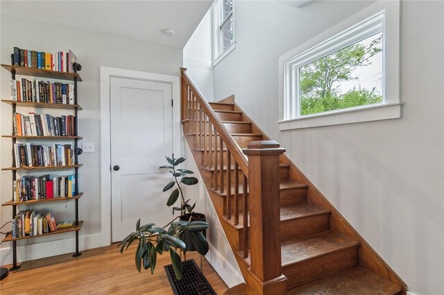314 Hamilton St, Benton, NY 14527 - stairs with wood finished floors