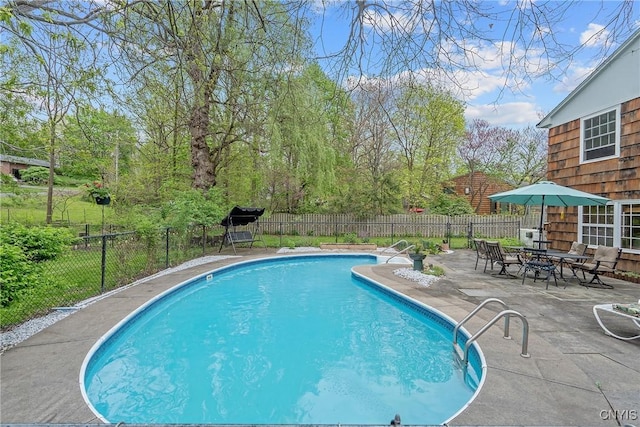 9 Bishop Dr, Manlius, NY 13066 - view of swimming pool with a patio and fence