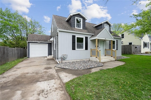 view of front of house featuring driveway, a garage, and roof with shingles