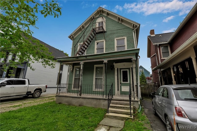 72 Mariner St, Buffalo, NY 14201 - view of front of property with covered porch