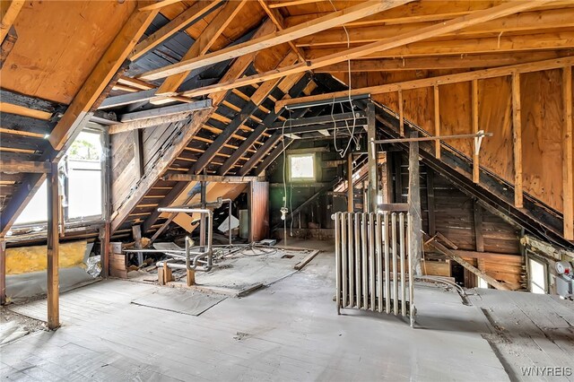 72 Mariner St, Buffalo, NY 14201 - unfinished attic with healthy amount of natural light