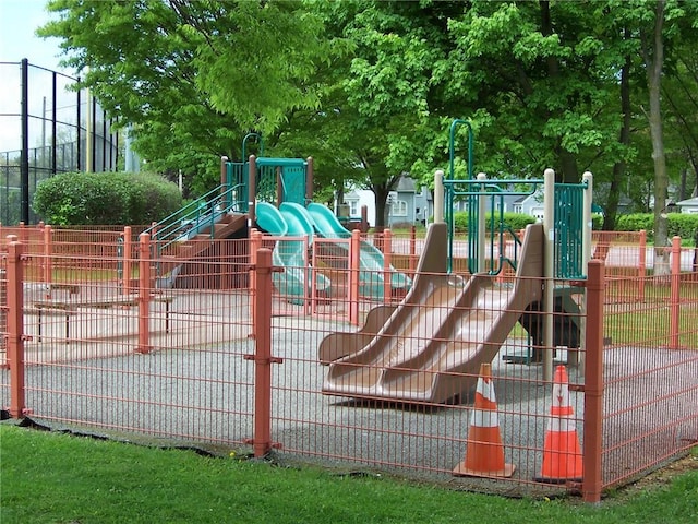 community playground featuring fence