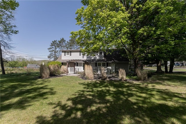 100 Parkview Dr, Erwin, NY 14870 - back of property featuring a porch and a lawn