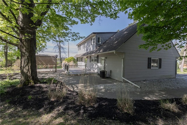 100 Parkview Dr, Erwin, NY 14870 - back of house with a wooden deck, a shingled roof, and a patio area
