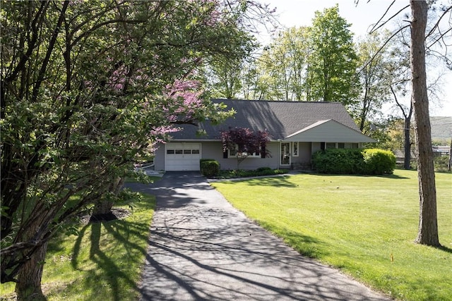 100 Parkview Dr, Erwin, NY 14870 - view of front of house featuring a garage, driveway, and a front yard