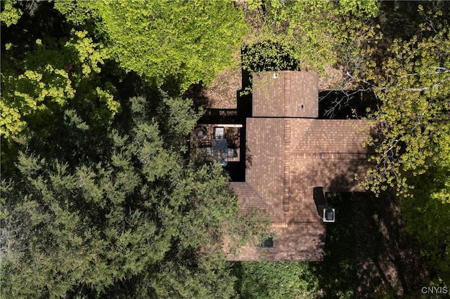 view from above of property
