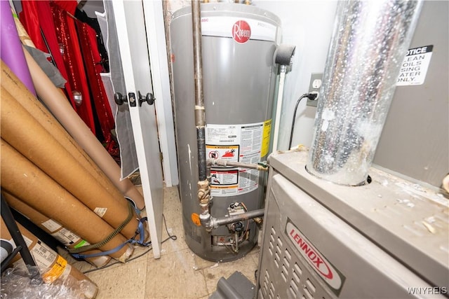 2282 Seneca St, Buffalo, NY 14210 - utility room with water heater