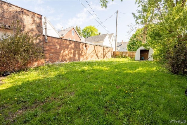 2282 Seneca St, Buffalo, NY 14210 - view of yard with a shed and an outdoor structure
