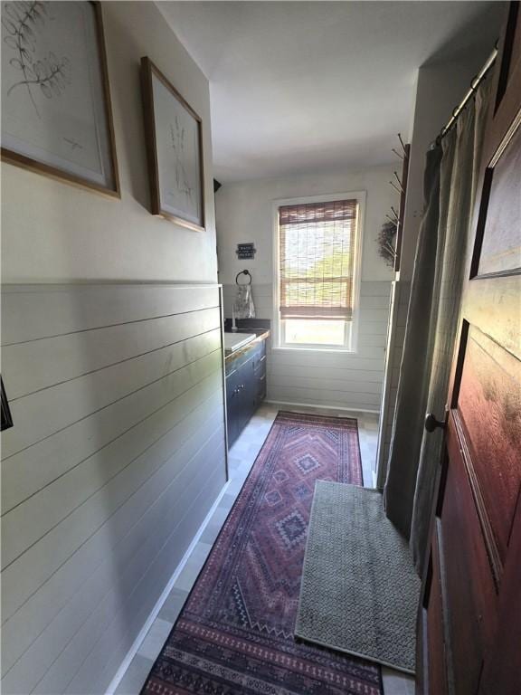 119 Verona St, Elmira, NY 14903 - hallway with wood walls