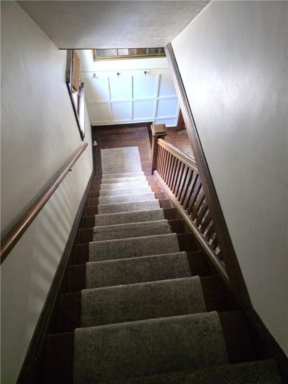119 Verona St, Elmira, NY 14903 - stairway with wood finished floors