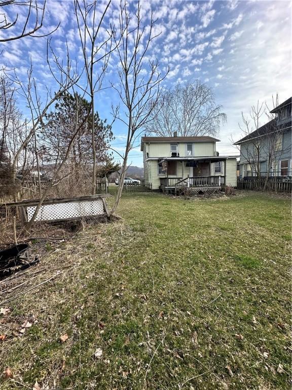 823 Canal St, Elmira-City, NY 14901 - view of yard featuring a wooden deck