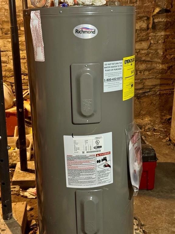 426 Loder St, Barton, NY 14892 - utility room with electric water heater