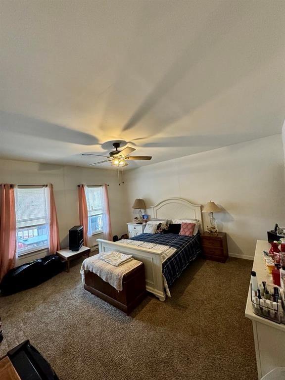 426 Loder St, Barton, NY 14892 - carpeted bedroom featuring ceiling fan