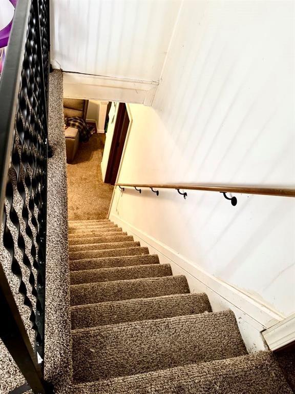 426 Loder St, Barton, NY 14892 - stairway featuring carpet floors