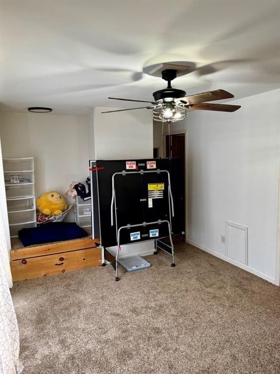 426 Loder St, Barton, NY 14892 - rec room featuring carpet and a ceiling fan