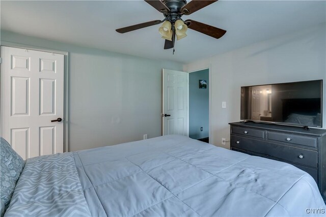 36852 Middle Rd, Orleans, NY 13656 - bedroom featuring ceiling fan