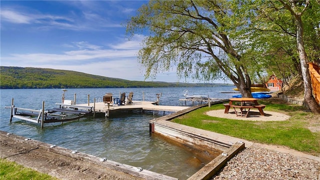 1267 S Lake Rd, Middlesex, NY 14507 - dock area with a water view