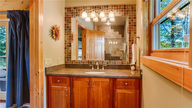 1267 S Lake Rd, Middlesex, NY 14507 - bathroom with vanity and tiled shower