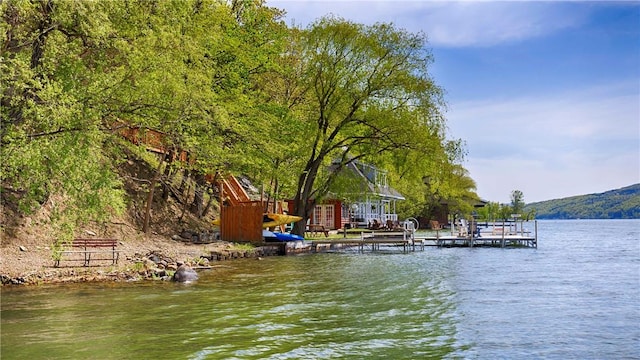 1267 S Lake Rd, Middlesex, NY 14507 - dock area with a water view