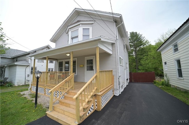 11 White St, Kirkland, NY 13323 - view of front of house with covered porch and driveway