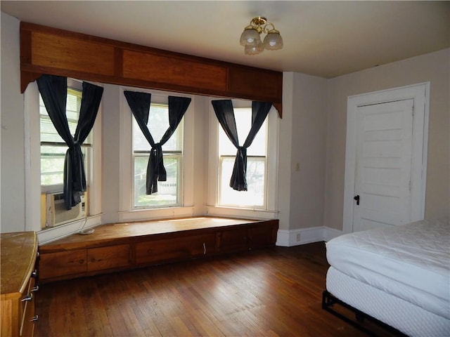 7 Walnut St, Oneonta-City, NY 13820 - unfurnished bedroom with wood-type flooring and cooling unit
