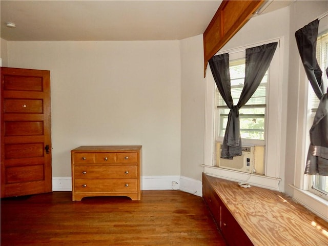 7 Walnut St, Oneonta-City, NY 13820 - living area featuring dark wood-style floors and baseboards