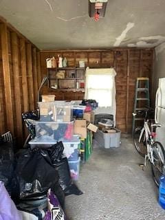 view of storage area