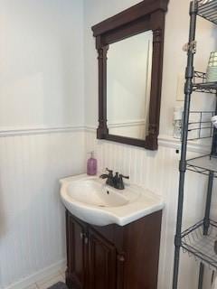 bathroom featuring vanity