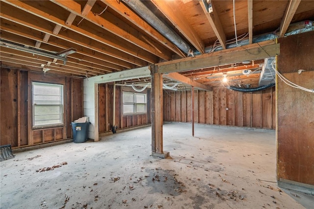 view of basement