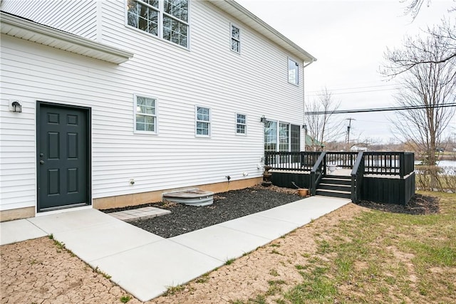 1965 Main St, Carlton, NY 14571 - back of property featuring a deck