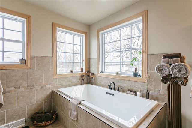 1965 Main St, Carlton, NY 14571 - full bath featuring tile walls and tiled bath