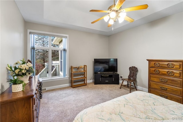8312 Partridgeberry Dr, Lysander, NY 13027 - carpeted bedroom with baseboards and ceiling fan