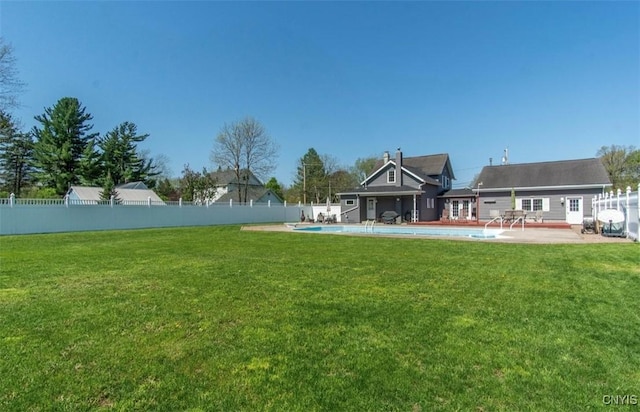 view of yard with a patio