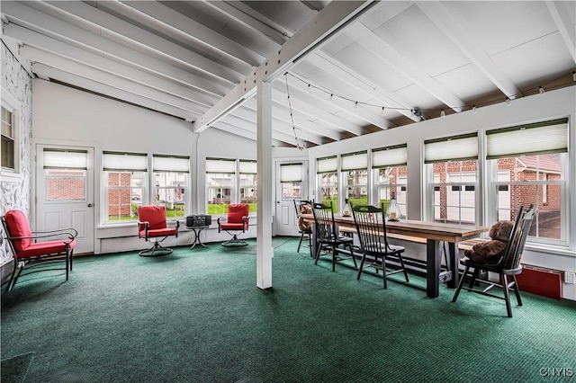2810 Genesee St, Utica, NY 13502 - sunroom featuring carpet flooring
