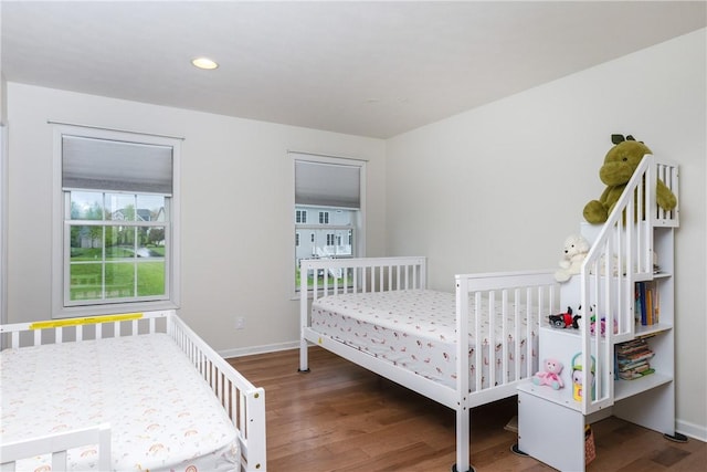 318 Wexford Ln, Horseheads, NY 14845 - bedroom with wood finished floors, baseboards, and recessed lighting