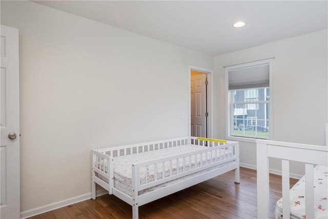 318 Wexford Ln, Horseheads, NY 14845 - bedroom with wood finished floors, baseboards, and recessed lighting