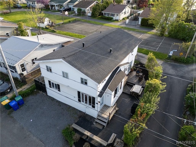 aerial perspective of suburban area