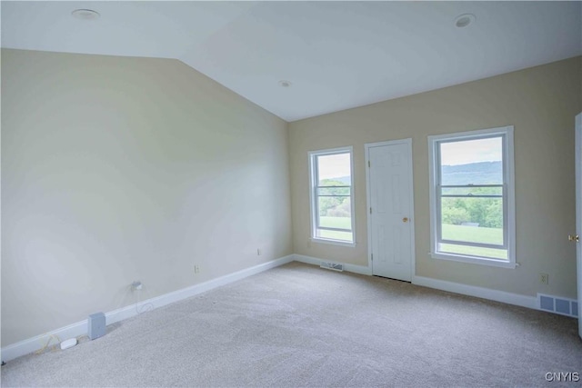 490 Hidden Falls Rd, Tully, NY 13159 - carpeted empty room with vaulted ceiling and baseboards